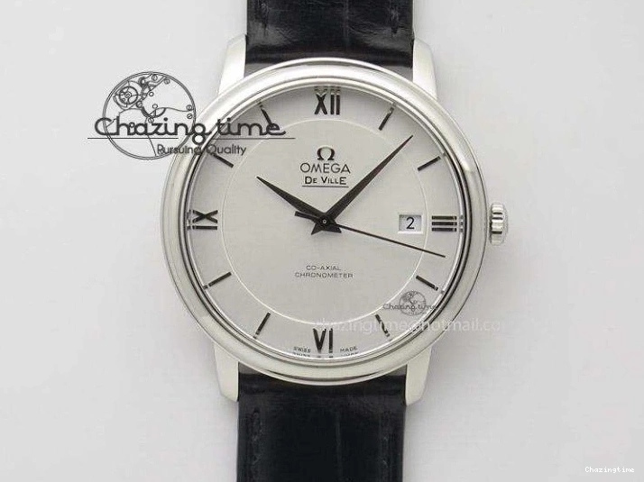 0719 De Ville MK 1:1 Best Edition SS Black Dial On Black Leather Strap A Unisex 8261